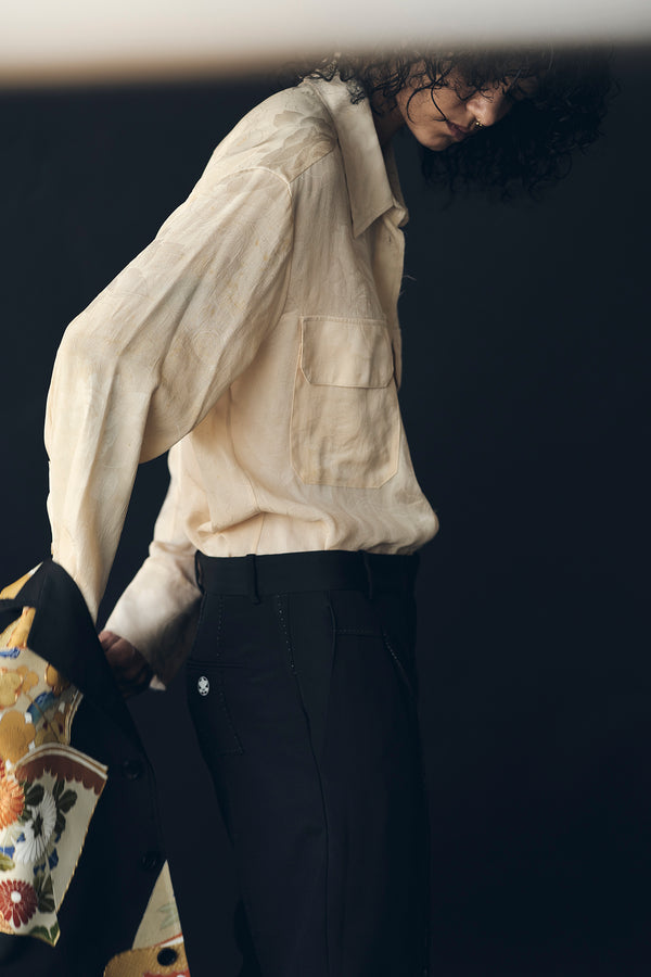 N° 25 hand-stitched kimono trouser - M (Made to order)