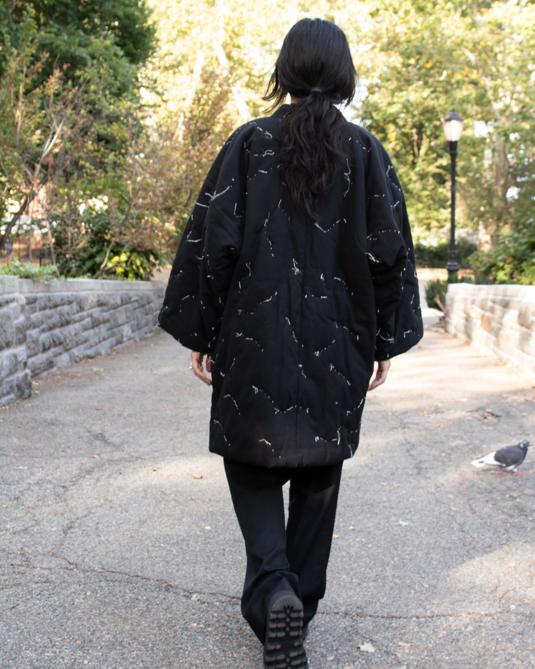 N° 114 constellation hanten - light stitching - sumi black