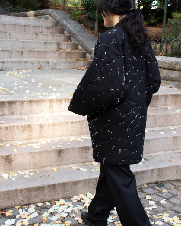 N° 114 constellation hanten - light stitching - sumi black