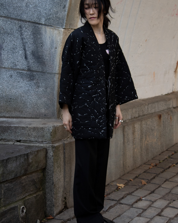 N° 114 constellation hanten - dense stitching -  sumi black