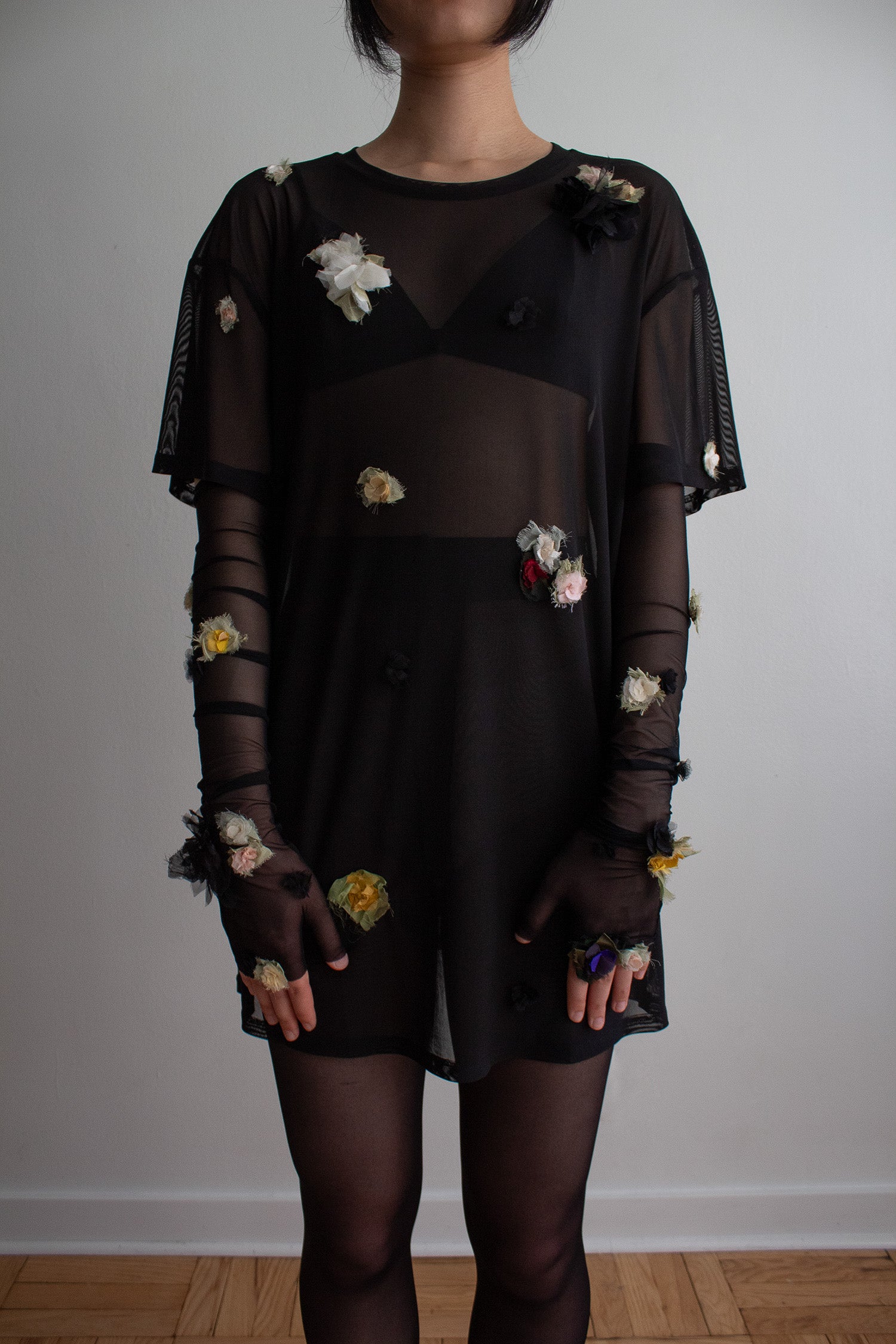 N° 71 crushed blooms dress - multi