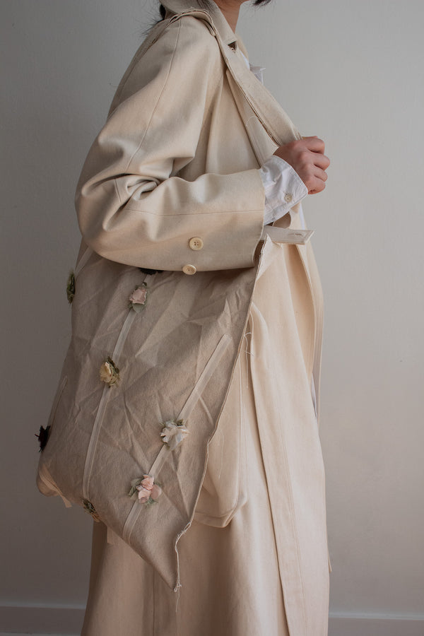 N° 96 dripping crushed blooms long tote - multi