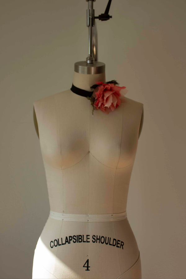 N° 44 crushed bloom choker - akizakura pink - S
