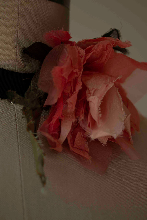 N° 44 crushed bloom choker - akizakura pink - S