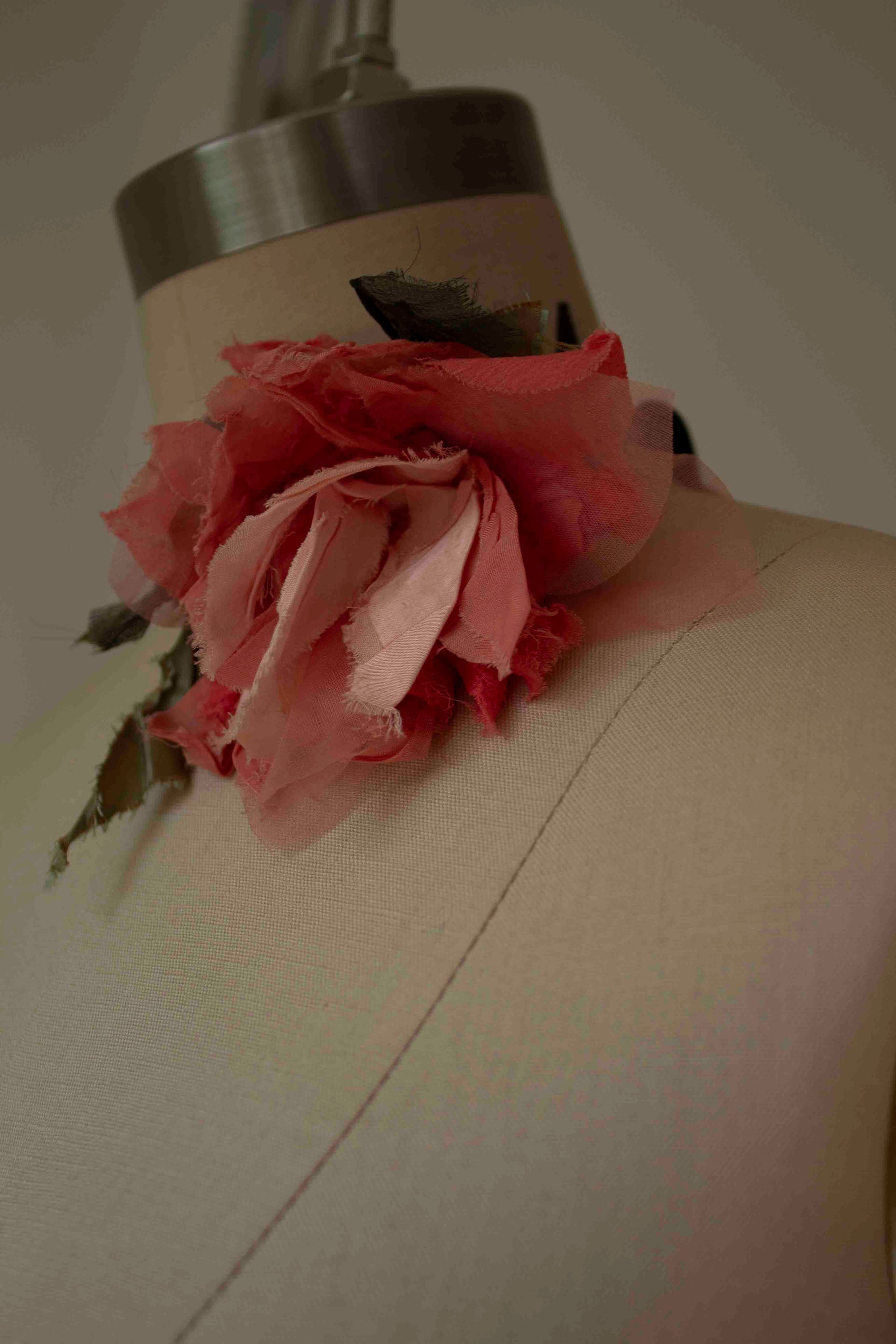 N° 44 crushed bloom choker - akizakura pink - S