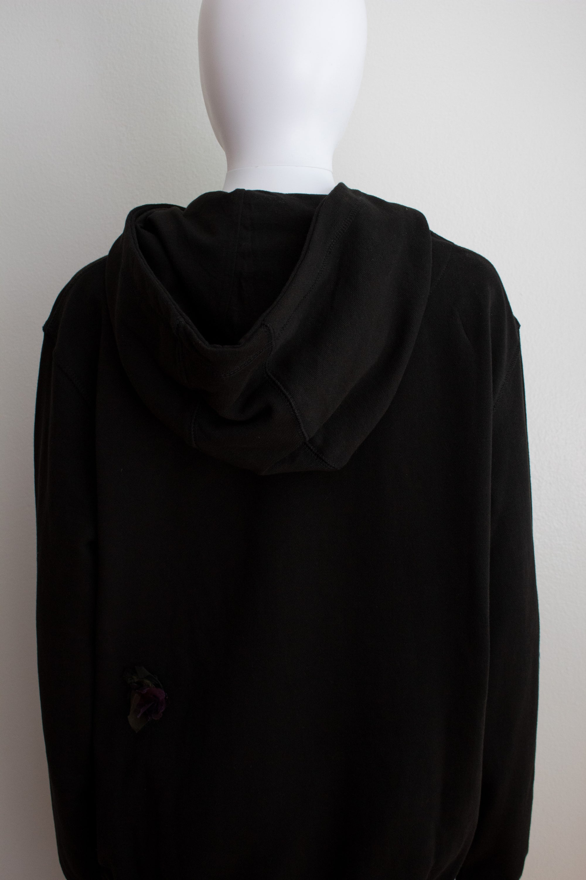 N° 306 multi crushed blooms hoodie - nasu eggplant