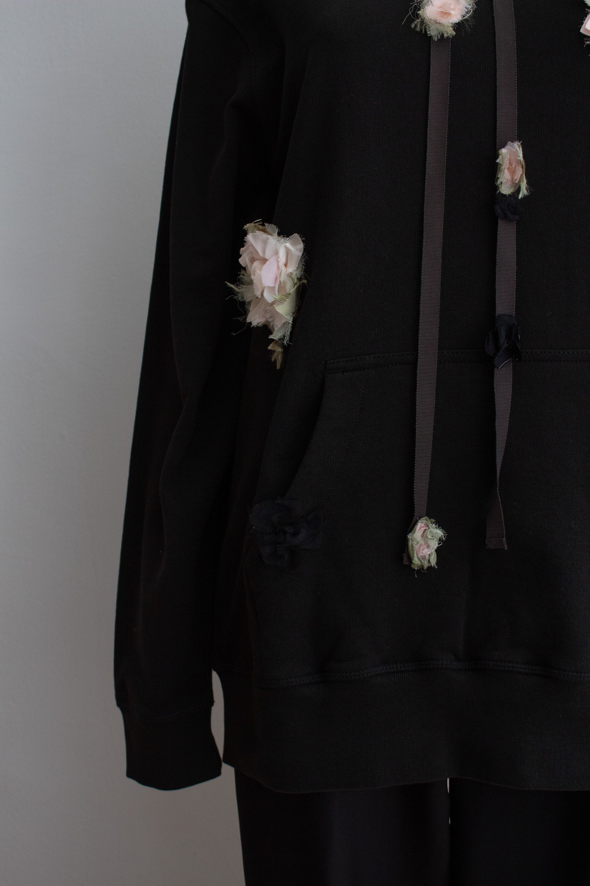 N° 306 multi crushed blooms hoodie - ame pink