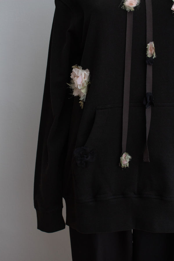 N° 306 multi crushed blooms hoodie - ame pink