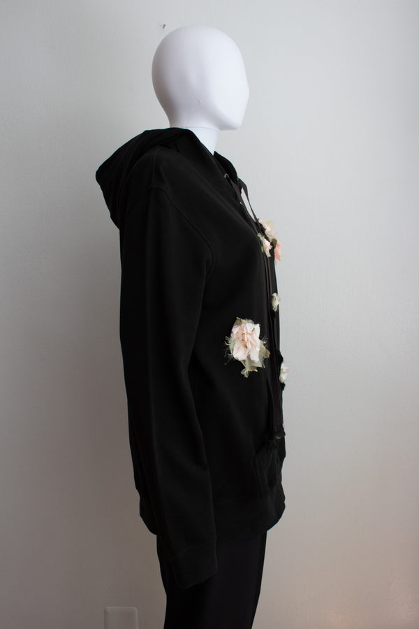 N° 306 multi crushed blooms hoodie - ame pink