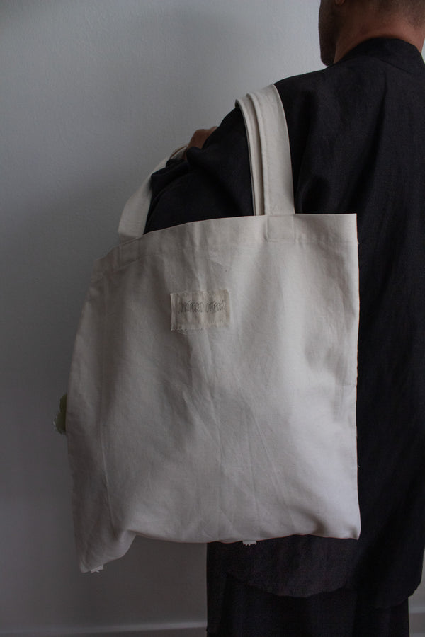 N° 70 dripping crushed blooms tote - suna beige/multi