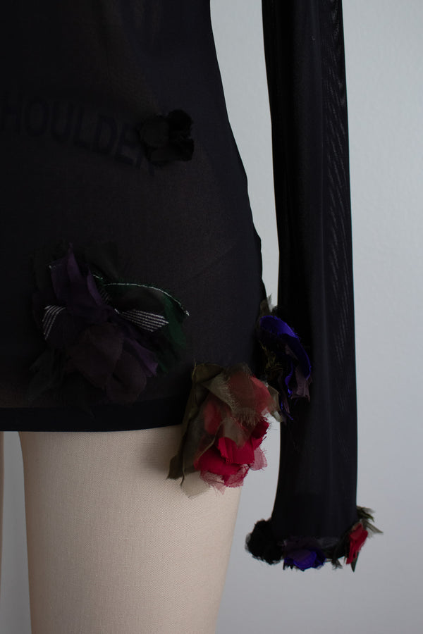 N° 72 flower arrangement fitted long sleeve