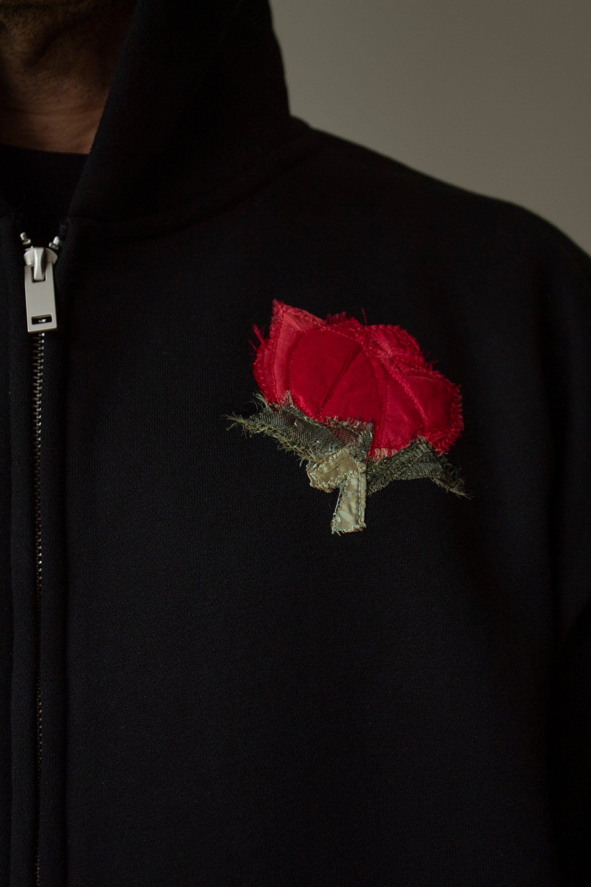 N° 306 multi pressed flower zip hoodie 2 - XL