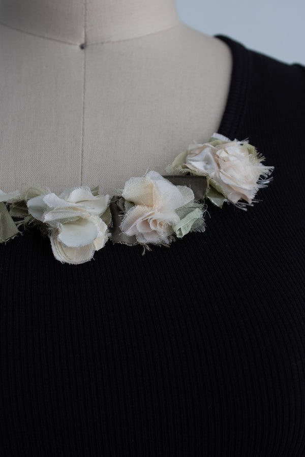 N° 354 womens fitted crushed blooms tank
