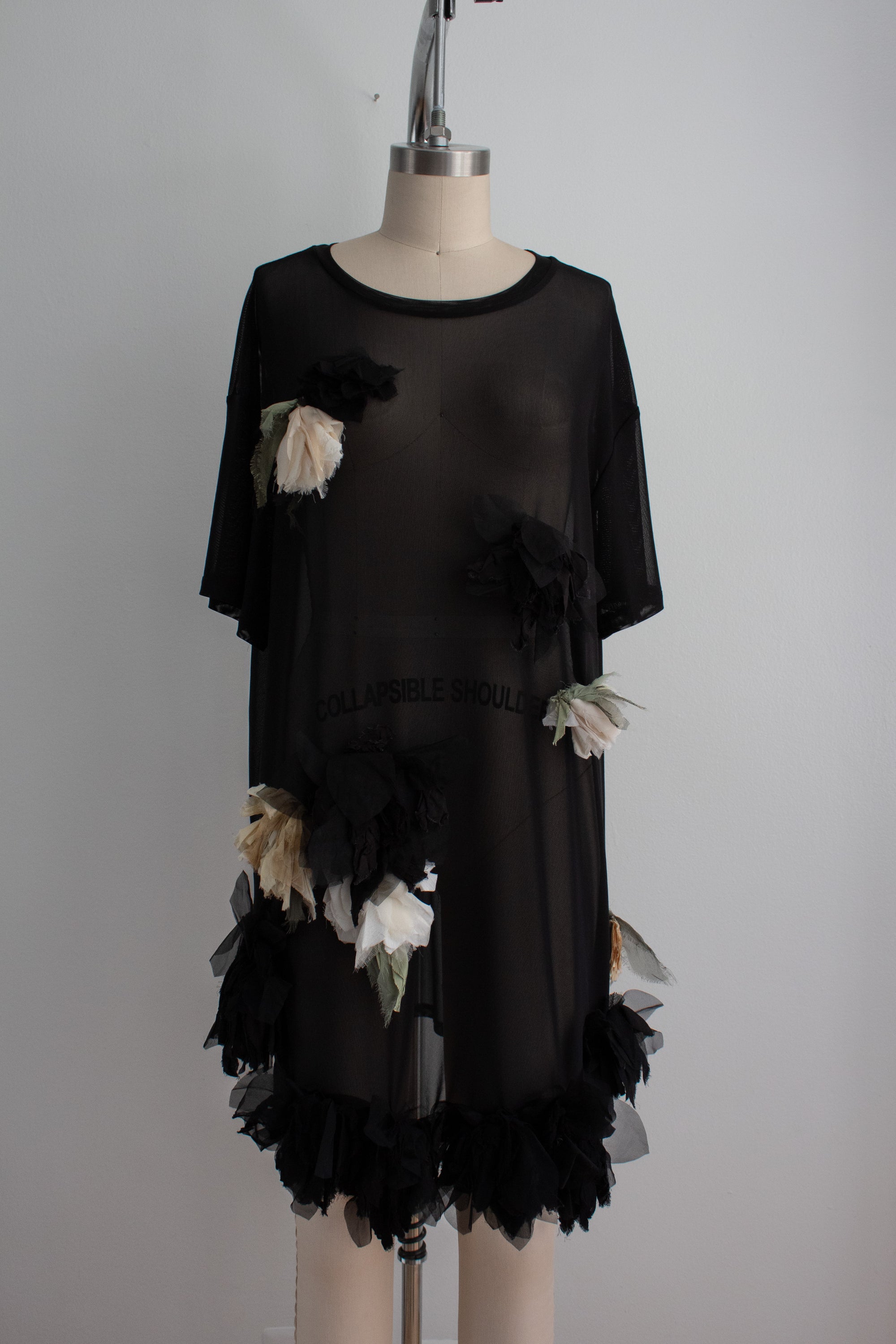 N° 71 crushed blooms dress - usukiro yellow