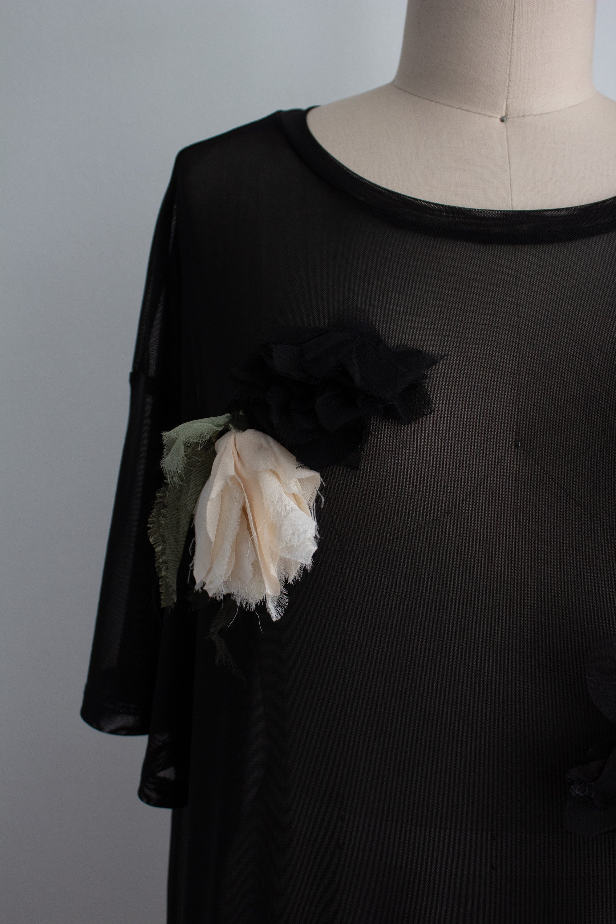N° 71 crushed blooms dress - usukiro yellow