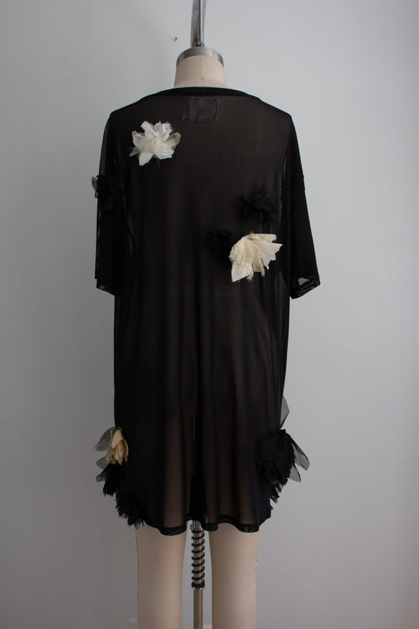 N° 71 crushed blooms dress - usukiro yellow