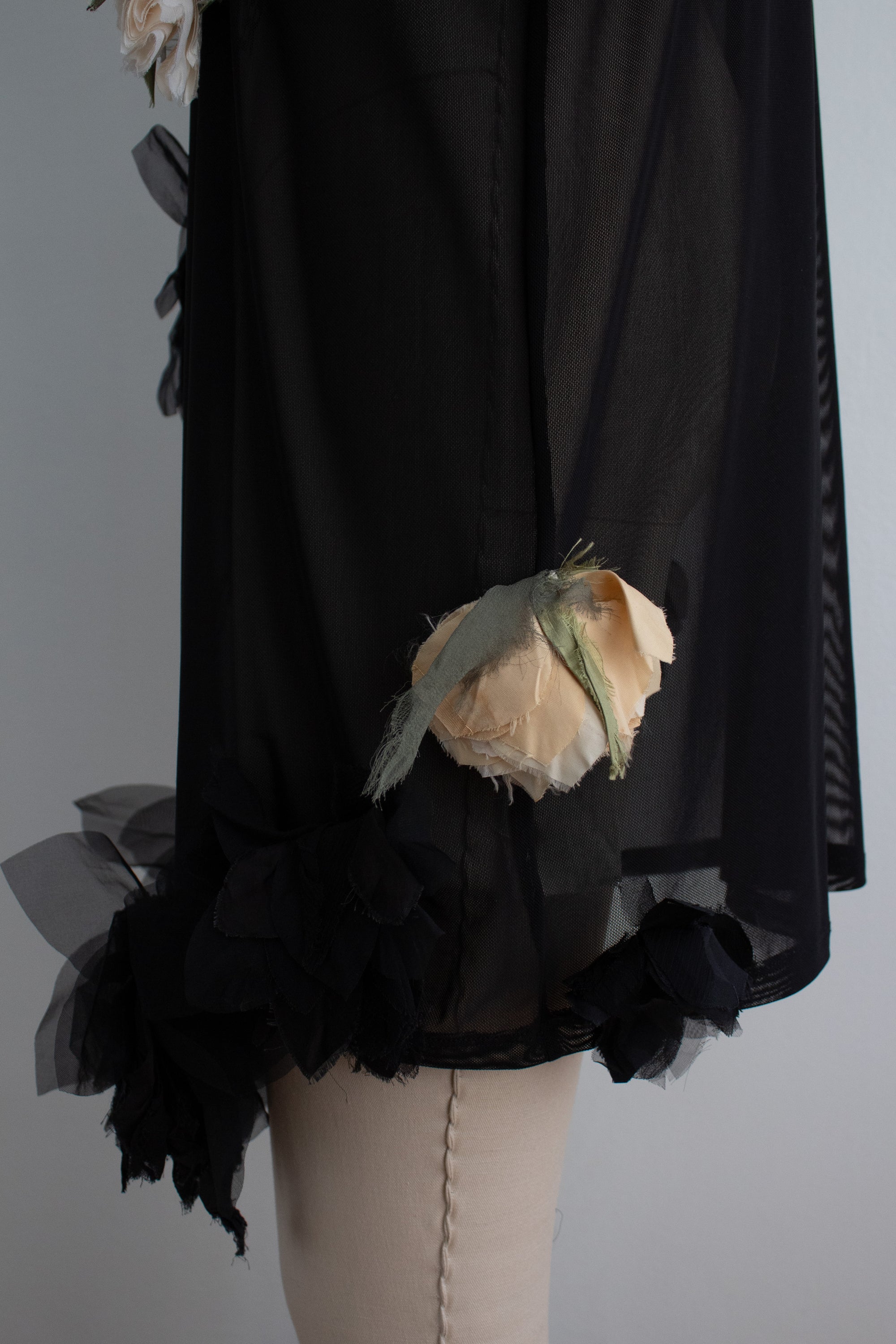 N° 71 crushed blooms dress - usukiro yellow