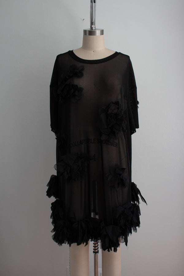 N° 71 crushed blooms dress - sumi black