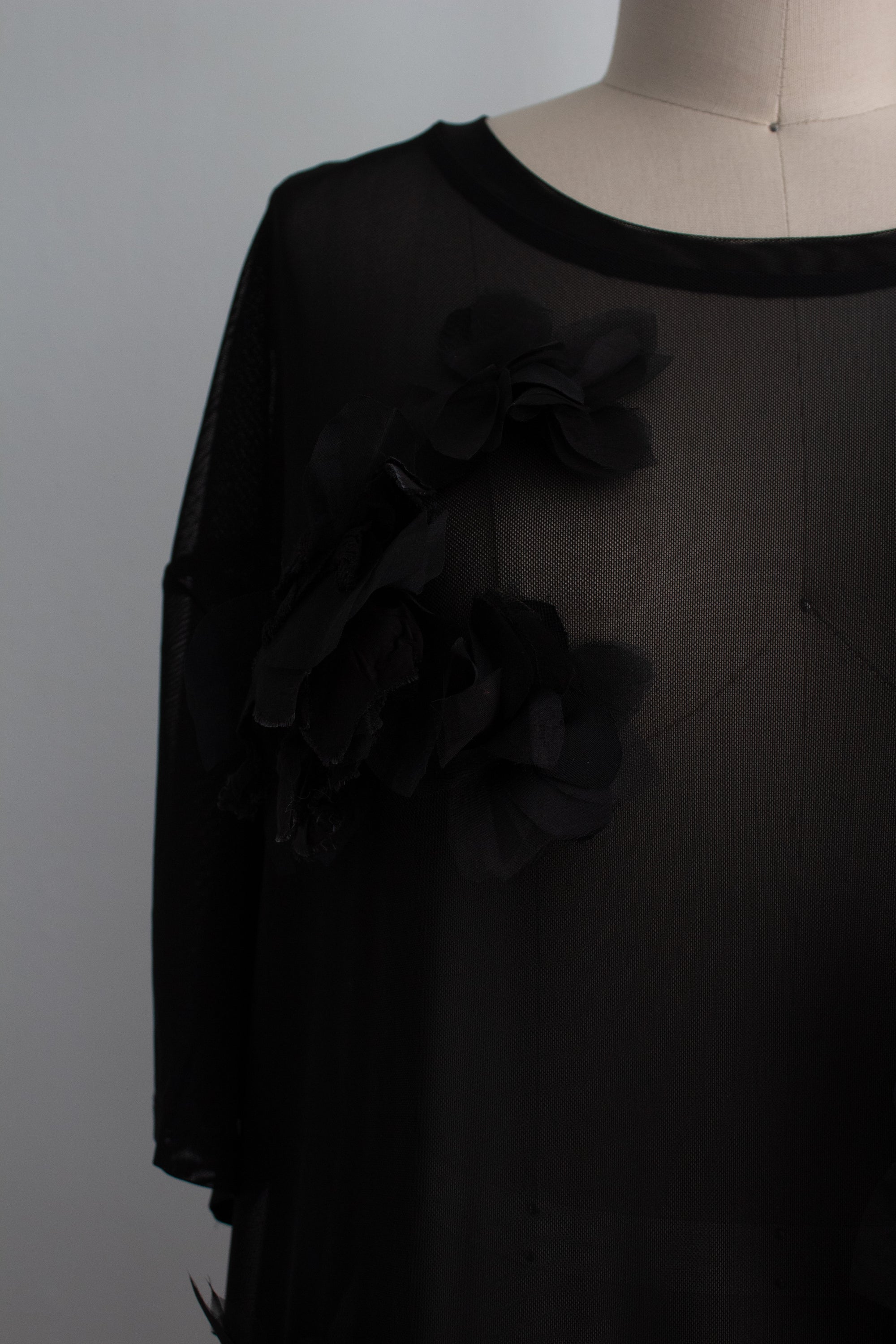 N° 71 crushed blooms dress - sumi black