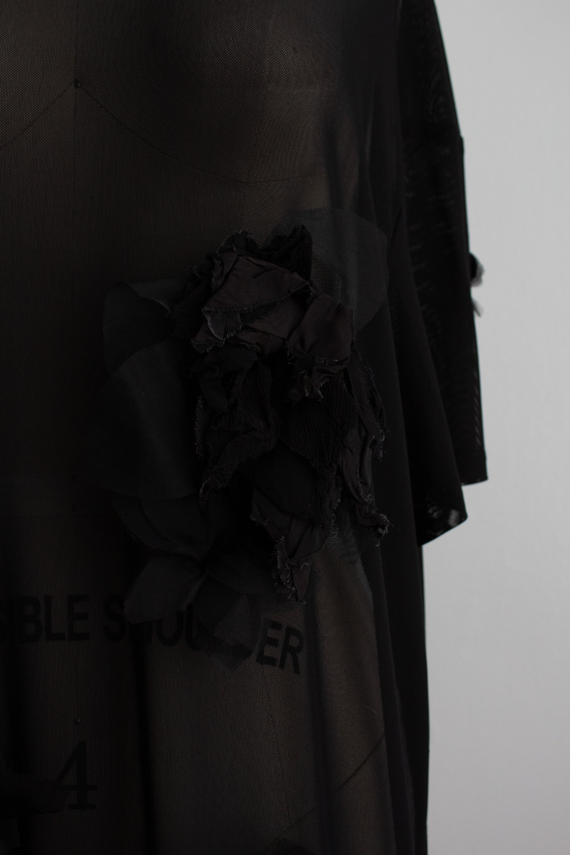 N° 71 crushed blooms dress - sumi black