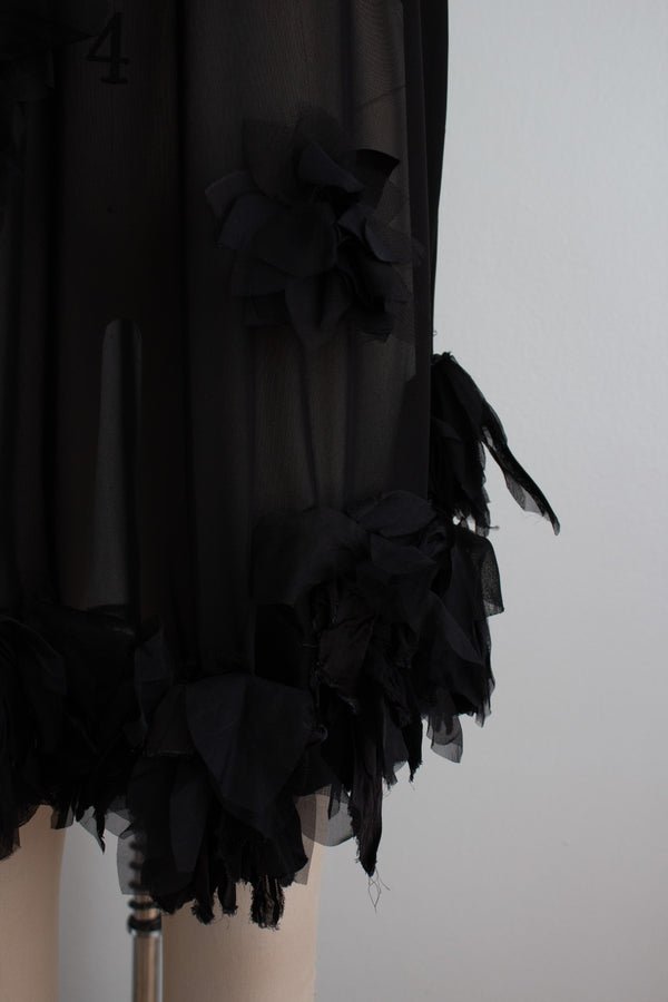 N° 71 crushed blooms dress - sumi black