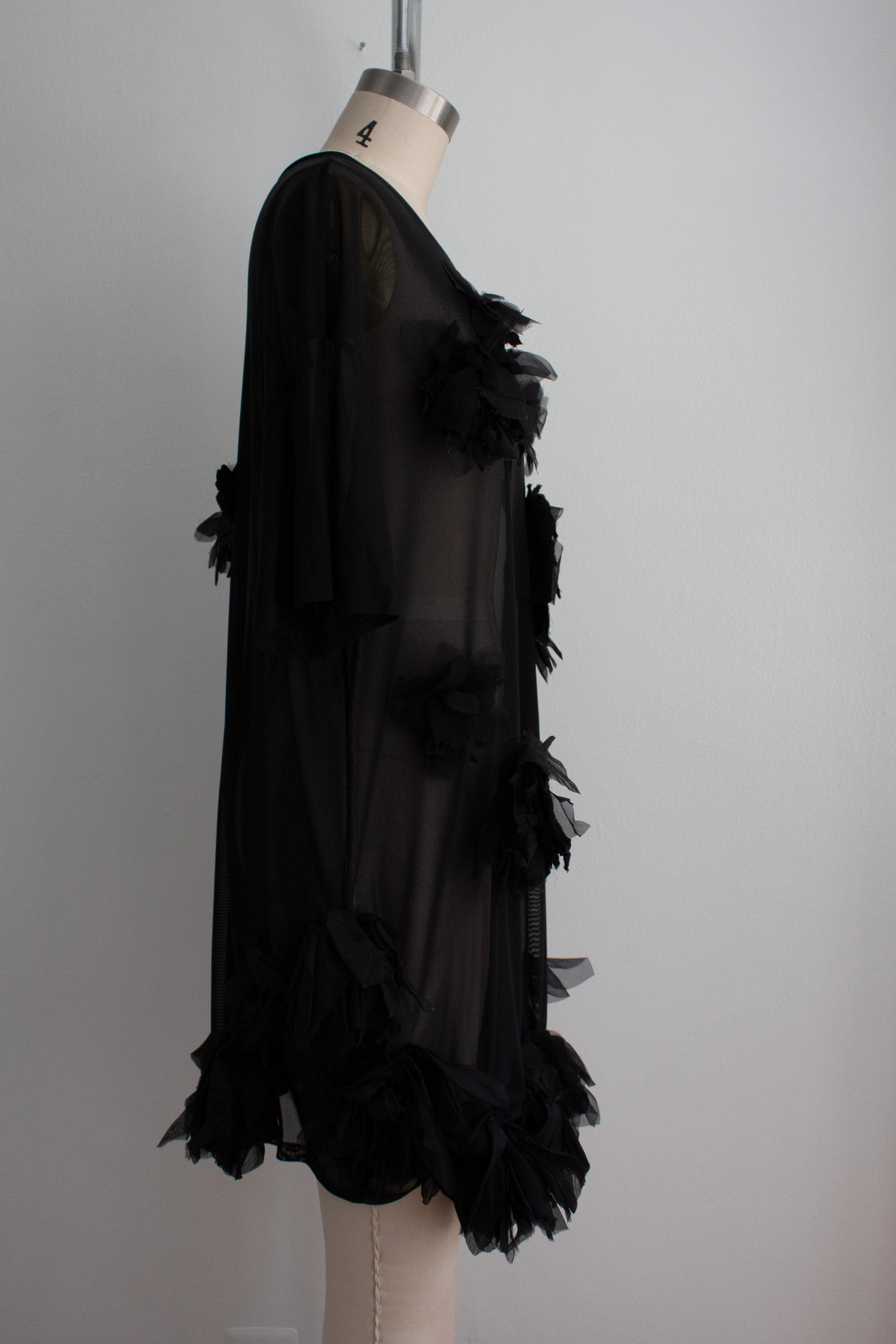 N° 71 crushed blooms dress - sumi black