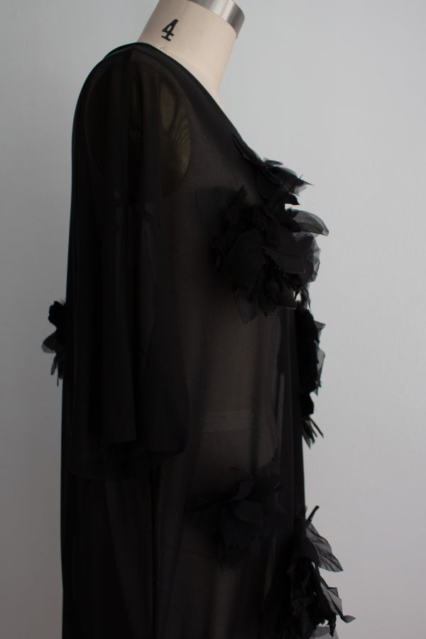 N° 71 crushed blooms dress - sumi black