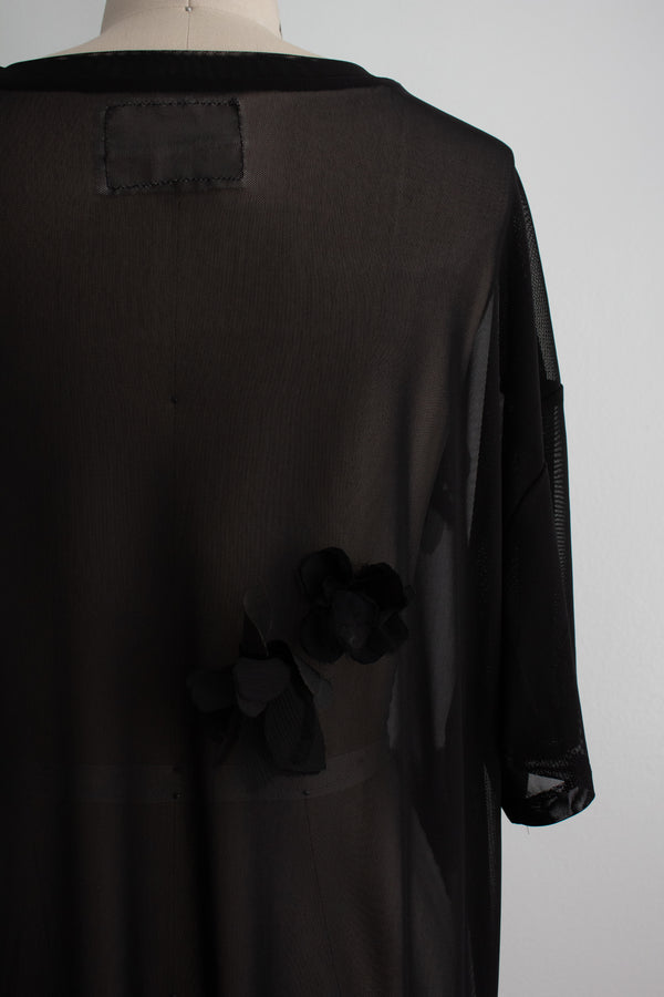N° 71 crushed blooms dress - sumi black