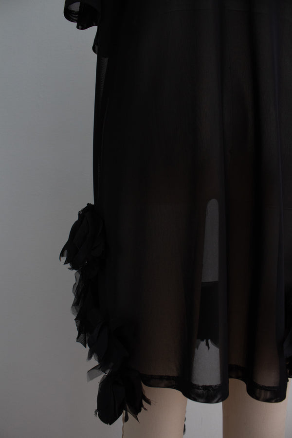 N° 71 crushed blooms dress - sumi black