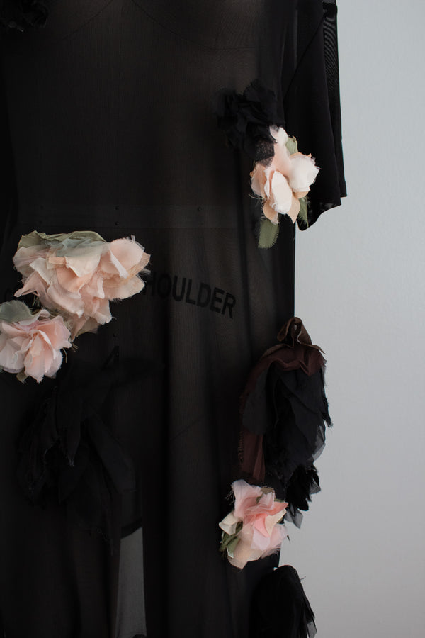 N° 71 crushed blooms dress - ame pink