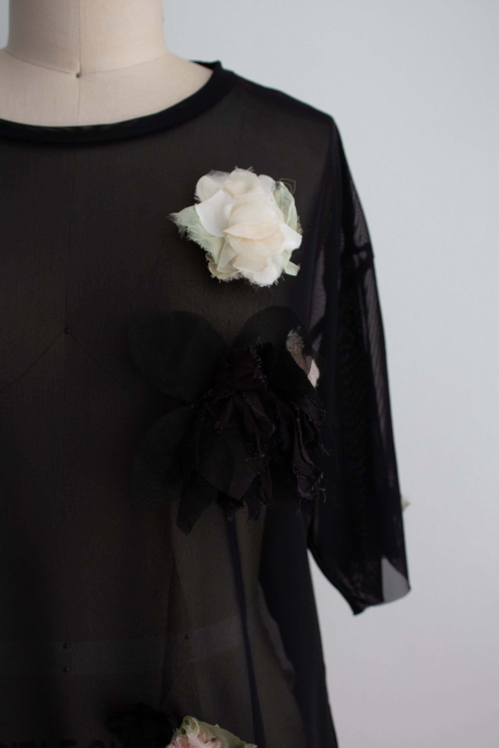 N° 94 crushed blooms oversized top - ame pink