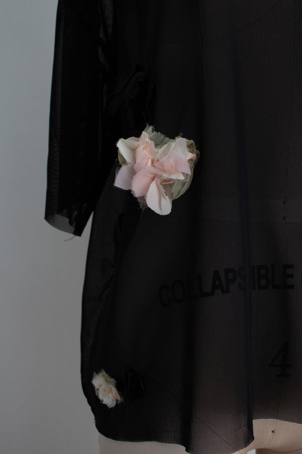 N° 94 crushed blooms oversized top - ame pink