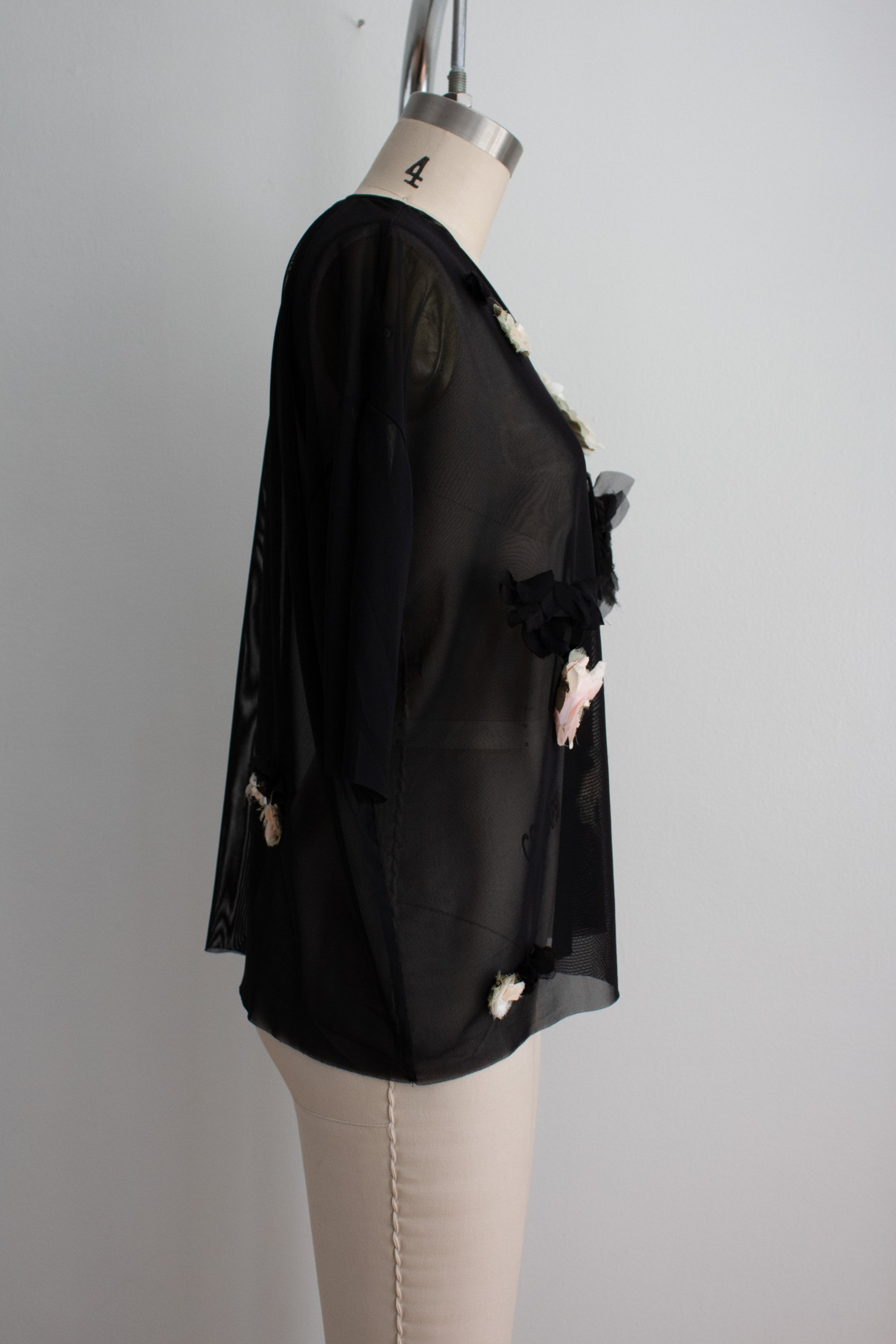 N° 94 crushed blooms oversized top - ame pink