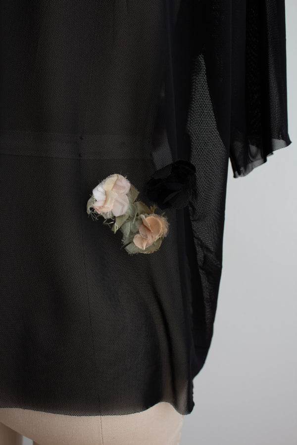 N° 94 crushed blooms oversized top - ame pink