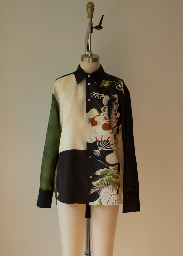 N° 101 koi haori kimono shirt - S