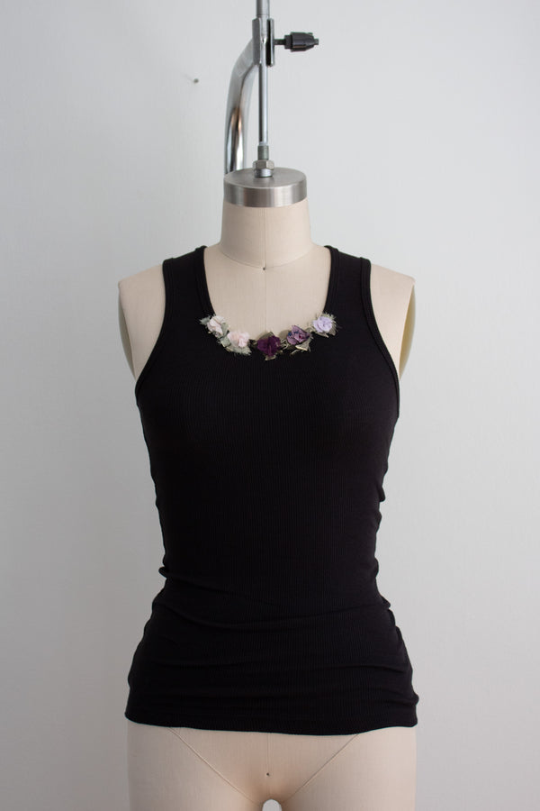 N° 354 womens fitted crushed blooms tank