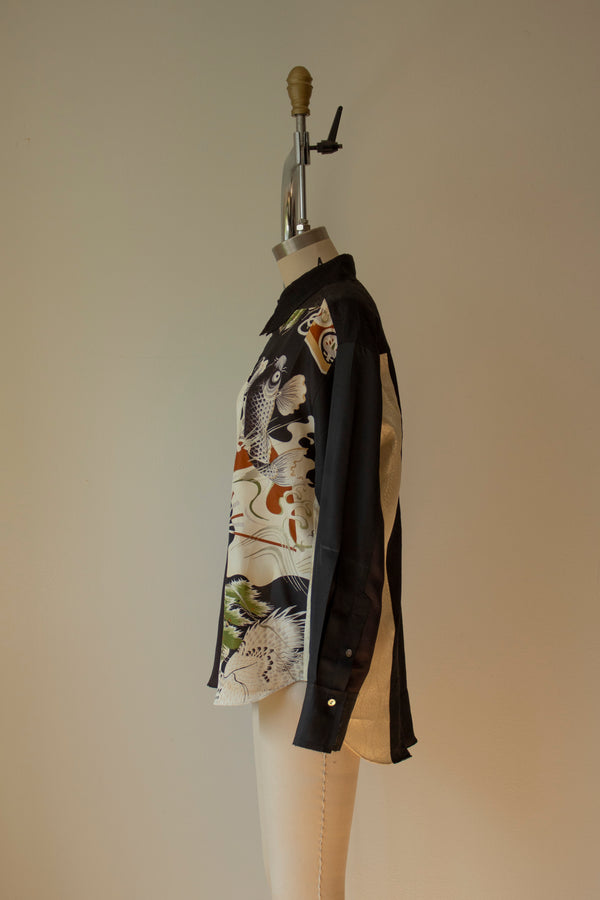N° 101 koi haori kimono shirt - S