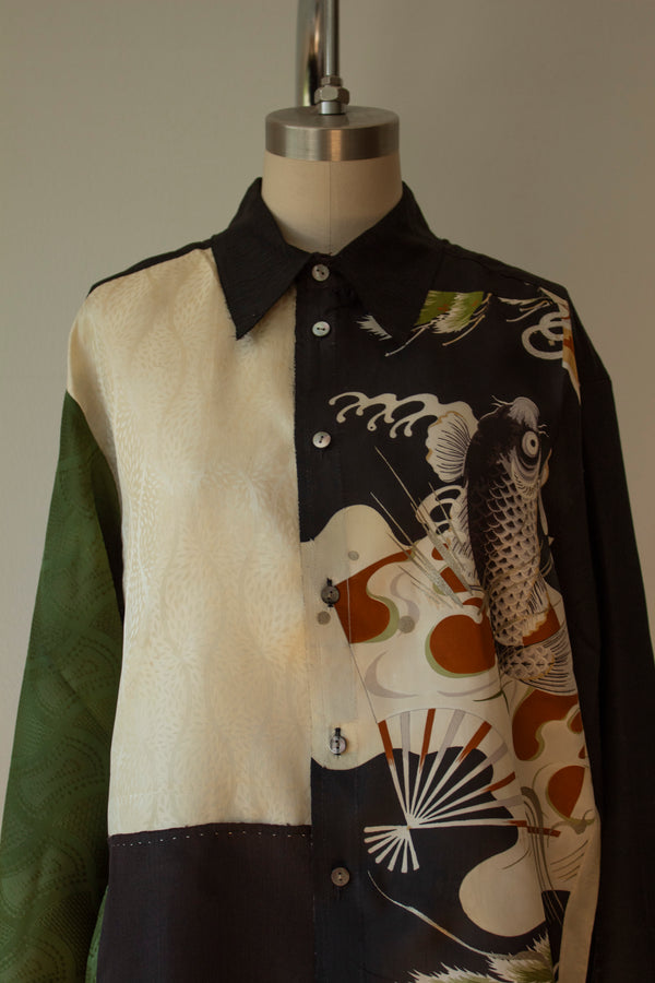 N° 101 koi haori kimono shirt - S