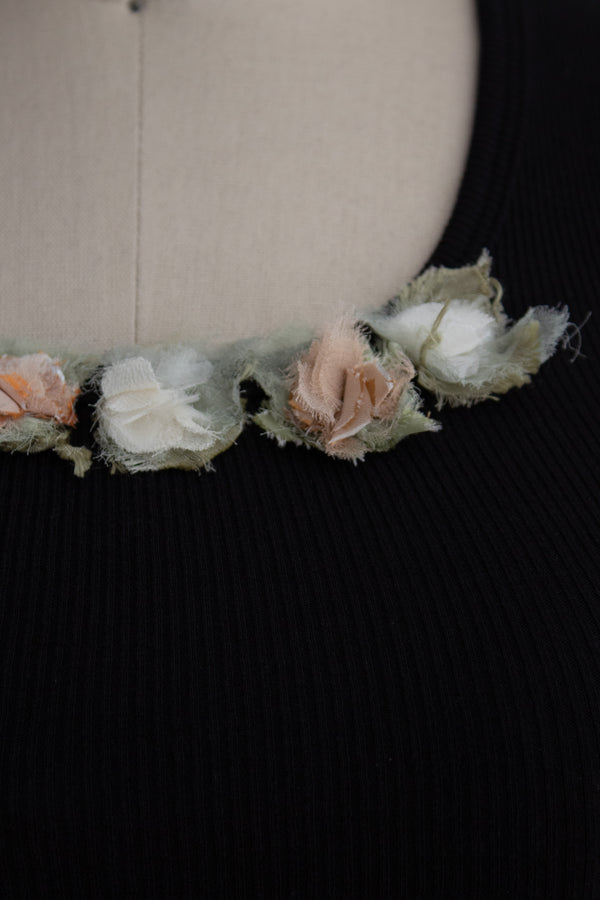 N° 354 womens fitted crushed blooms tank