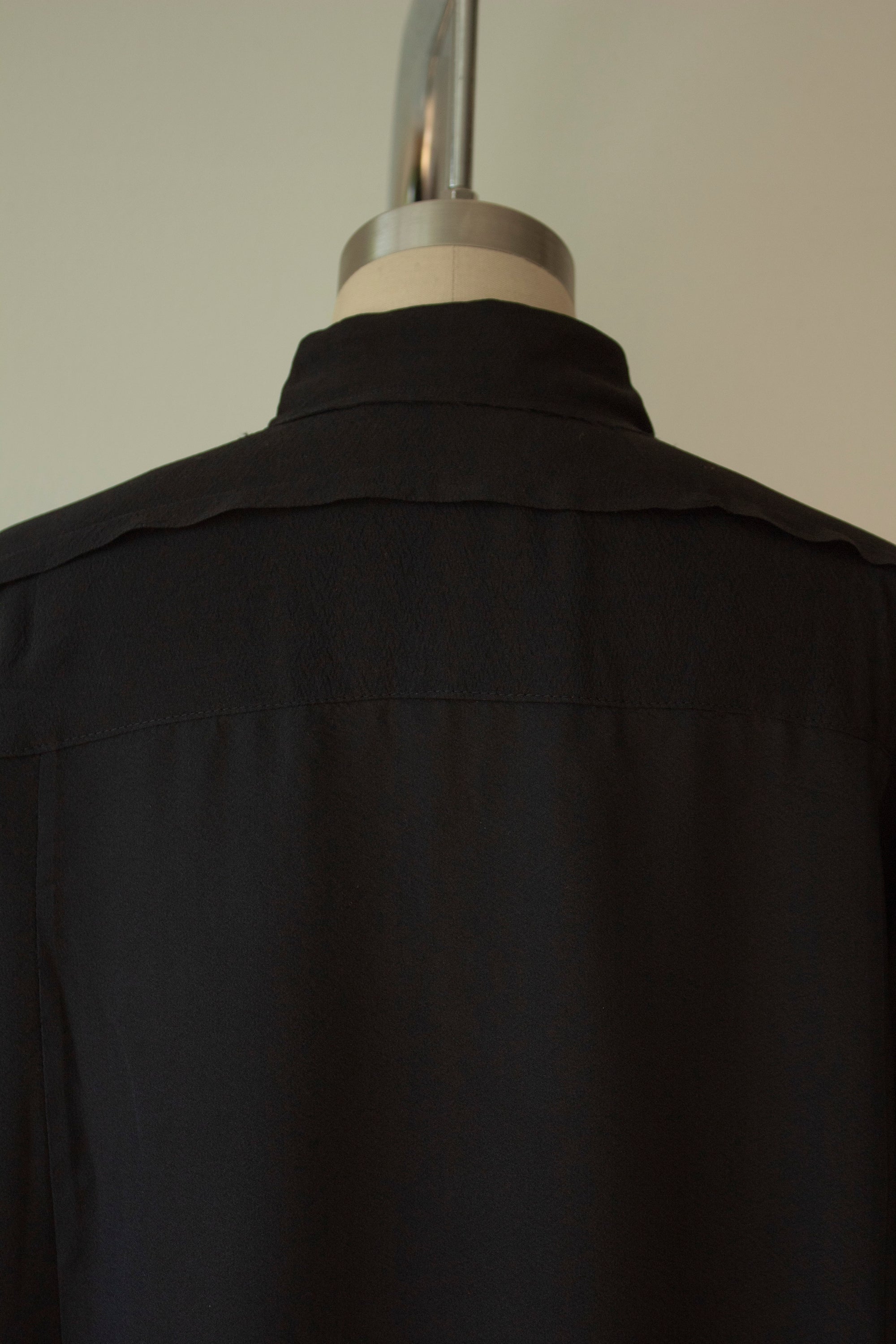 N° 225  embroidered paneled pinstripe haori overshirt 3 -  S