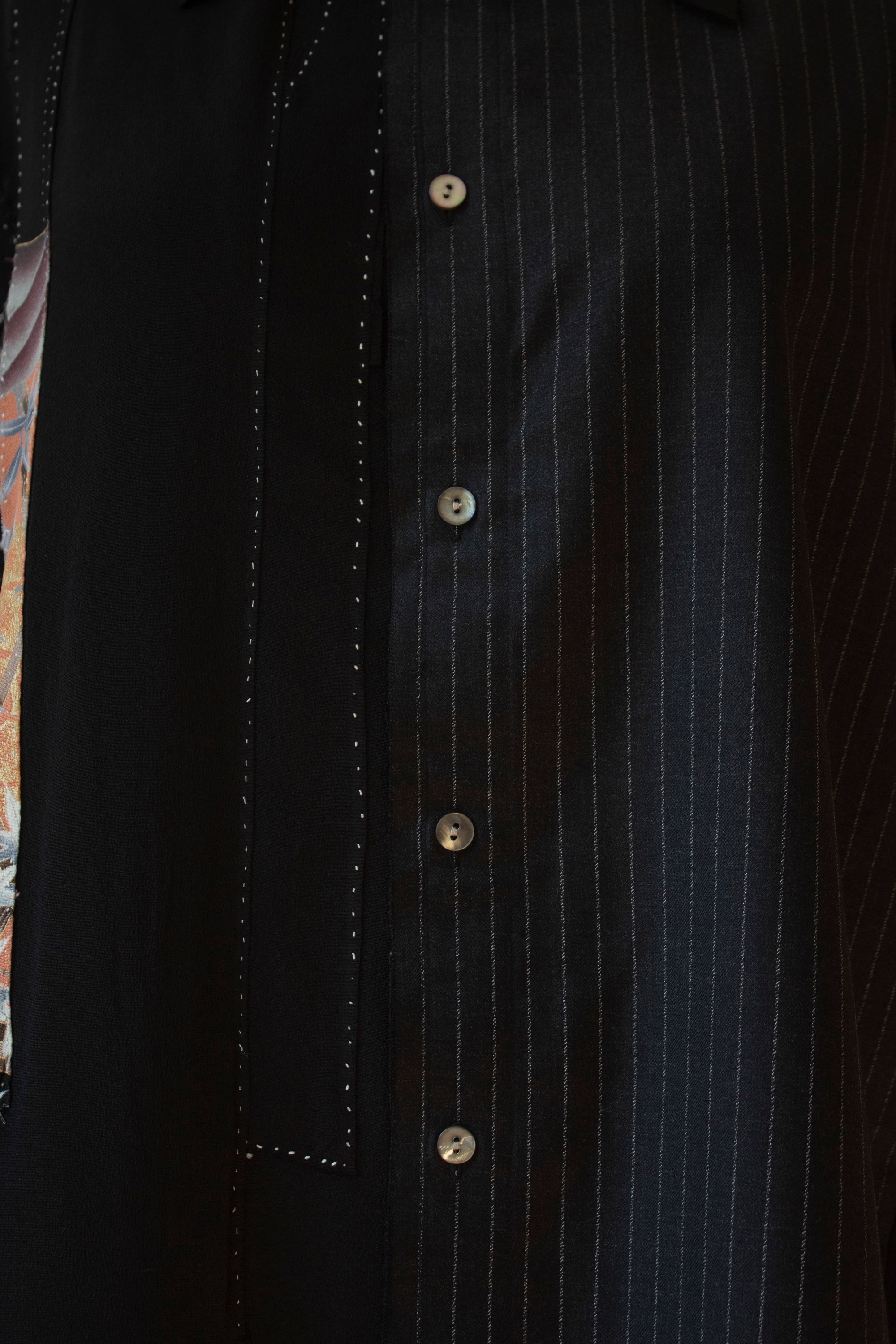 N° 225  hand-stitched maple kimono overshirt 5 -  S
