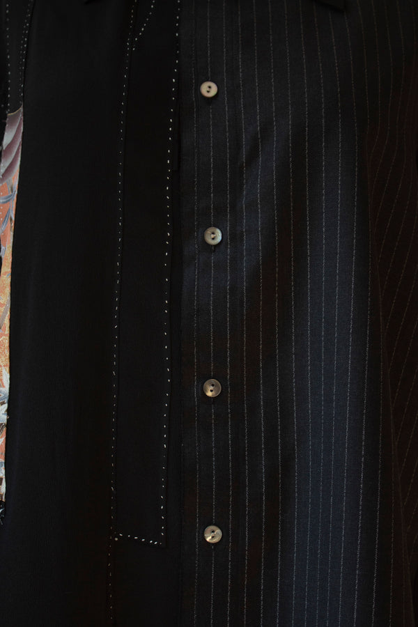 N° 225  hand-stitched maple kimono overshirt 5 -  S