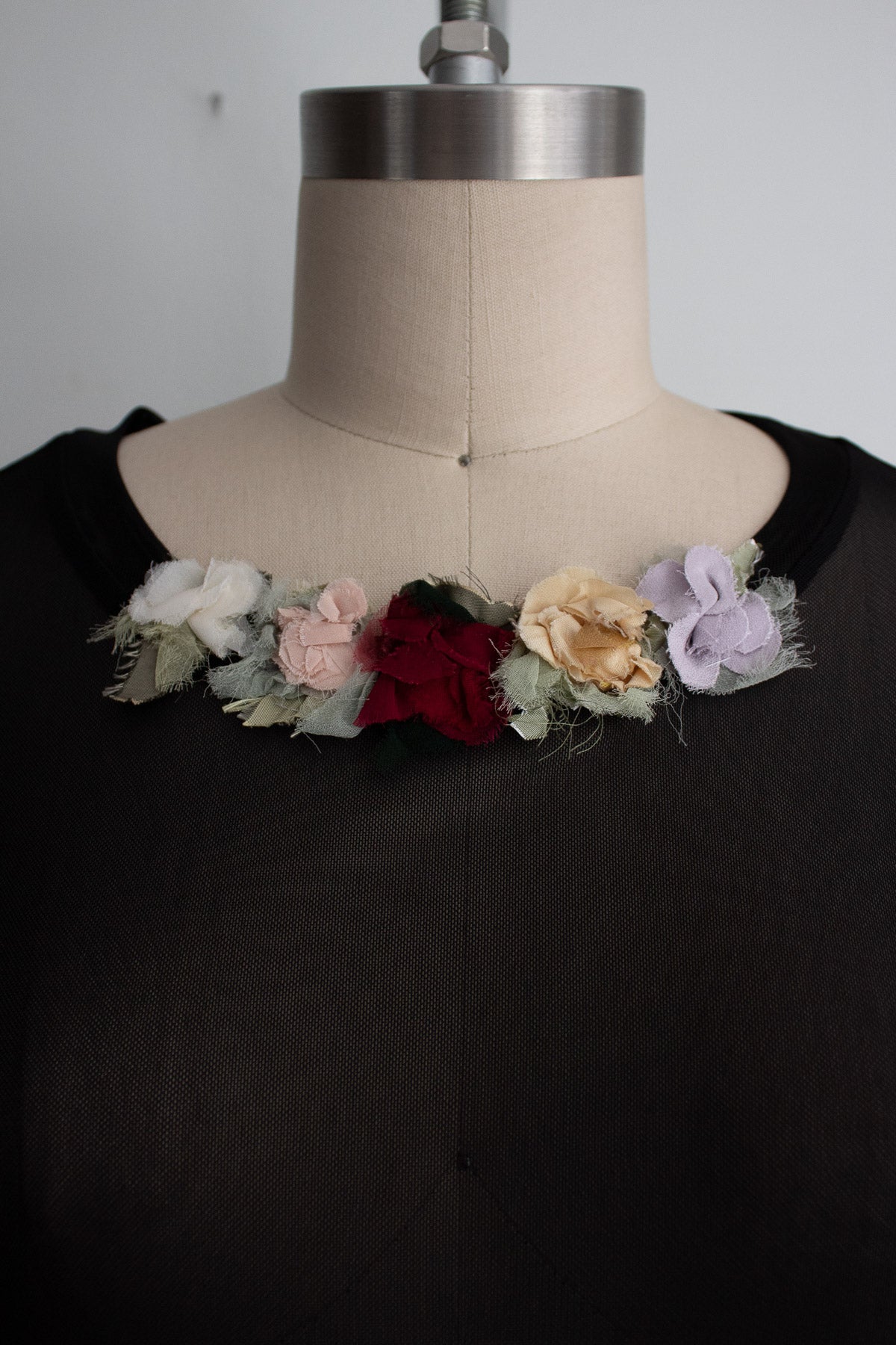N° 71 collar flowers dress - multi