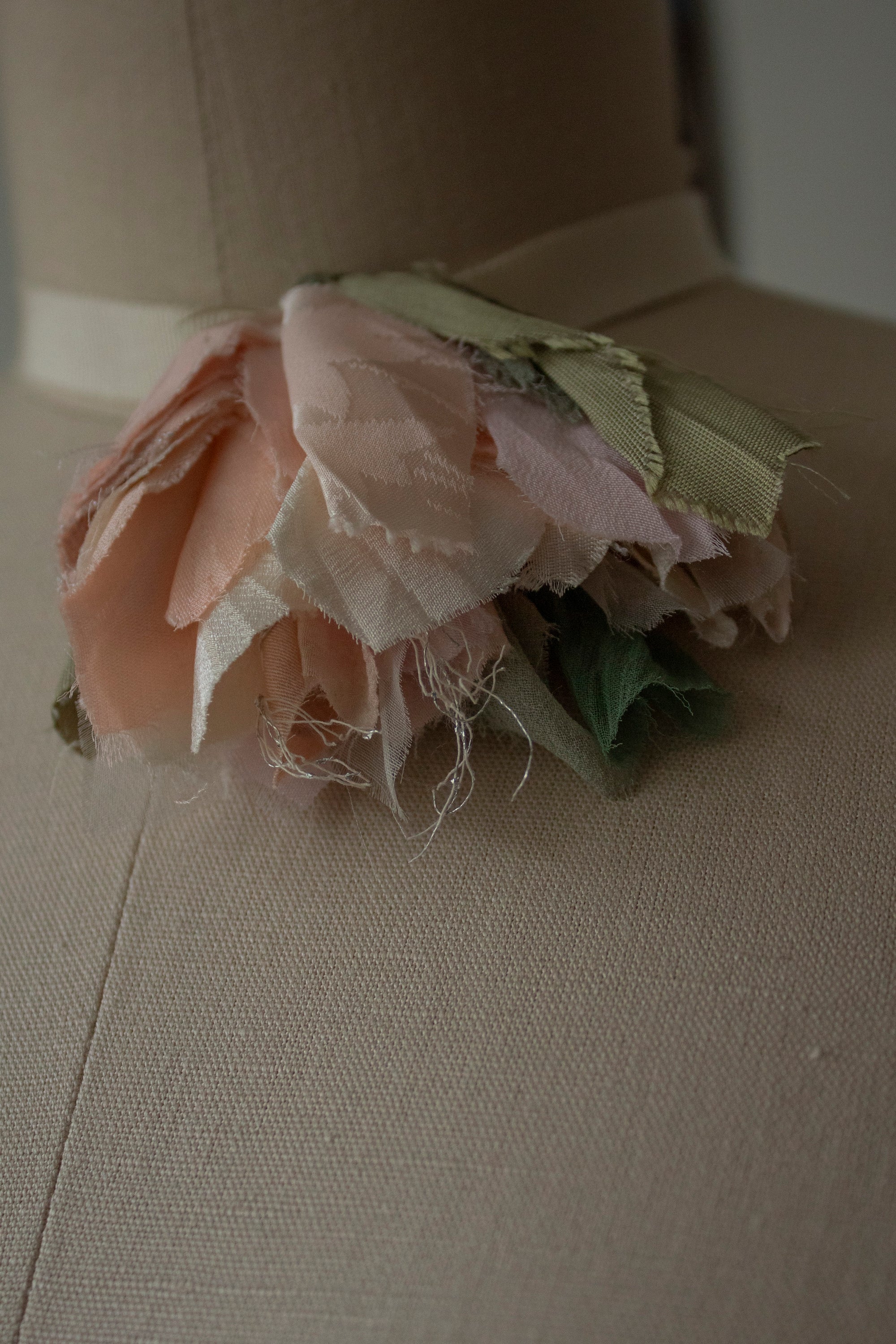 N° 44 crushed bloom choker - ame pink - M
