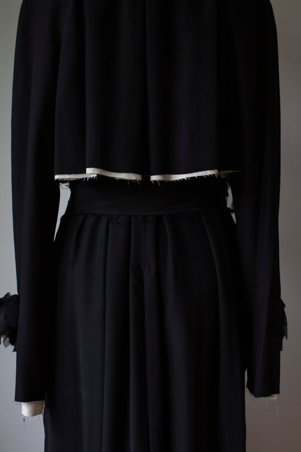 N°192 falling flower silk trench coat