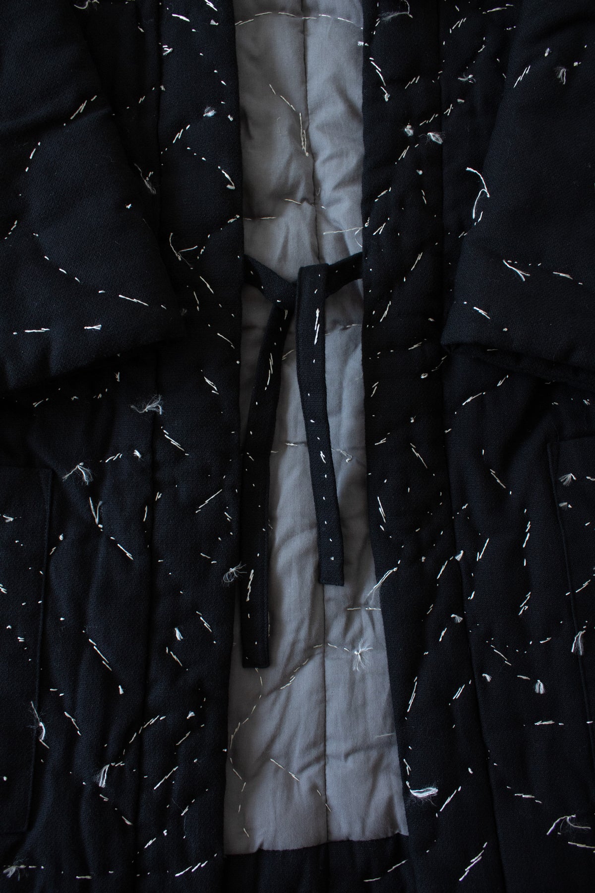 N° 114 constellation hanten - dense stitching -  sumi black