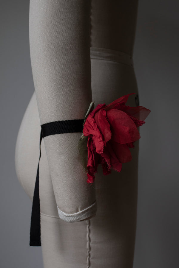 N° 54 crushed bloom bracelet - ume red - M