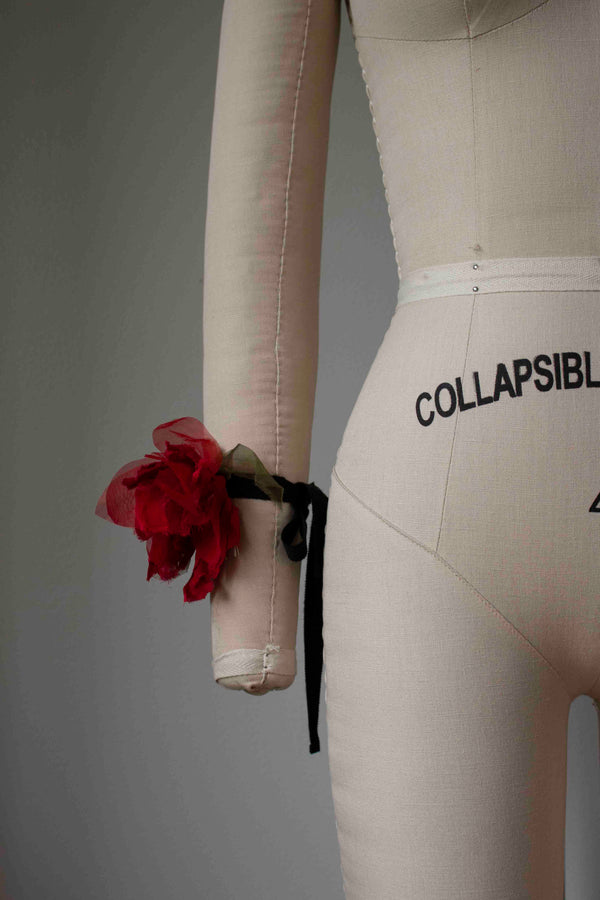 N° 54 crushed bloom bracelet - ume red - M