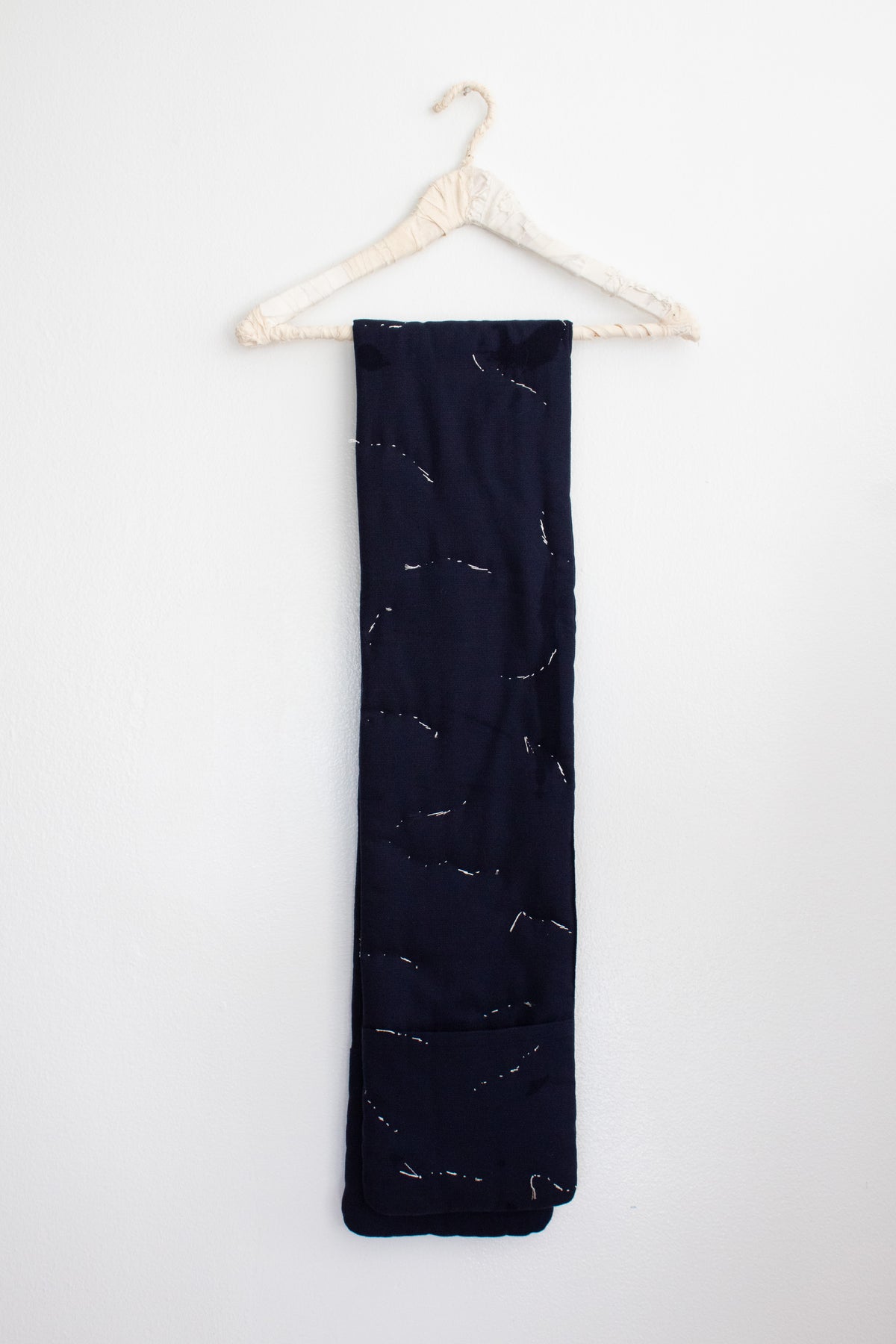 N° 123 constellation scarf - light stitching - umi blue