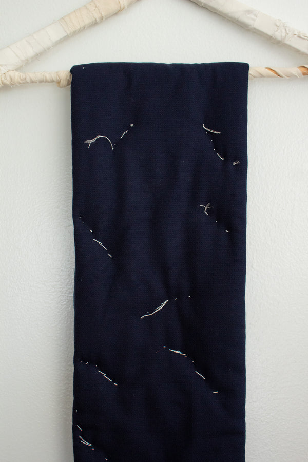N° 123 constellation scarf - light stitching - umi blue